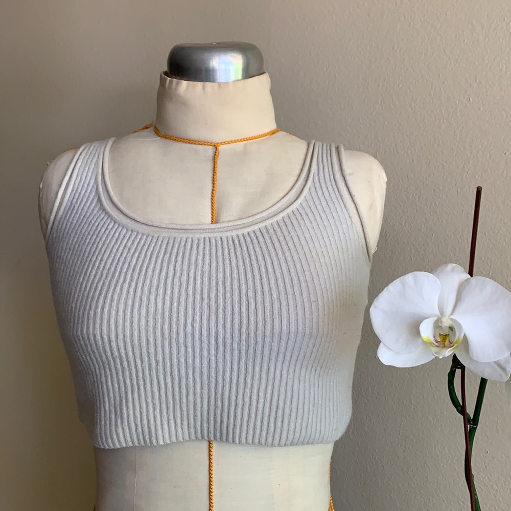 Philip Lim Wool Cropped Tank Cami